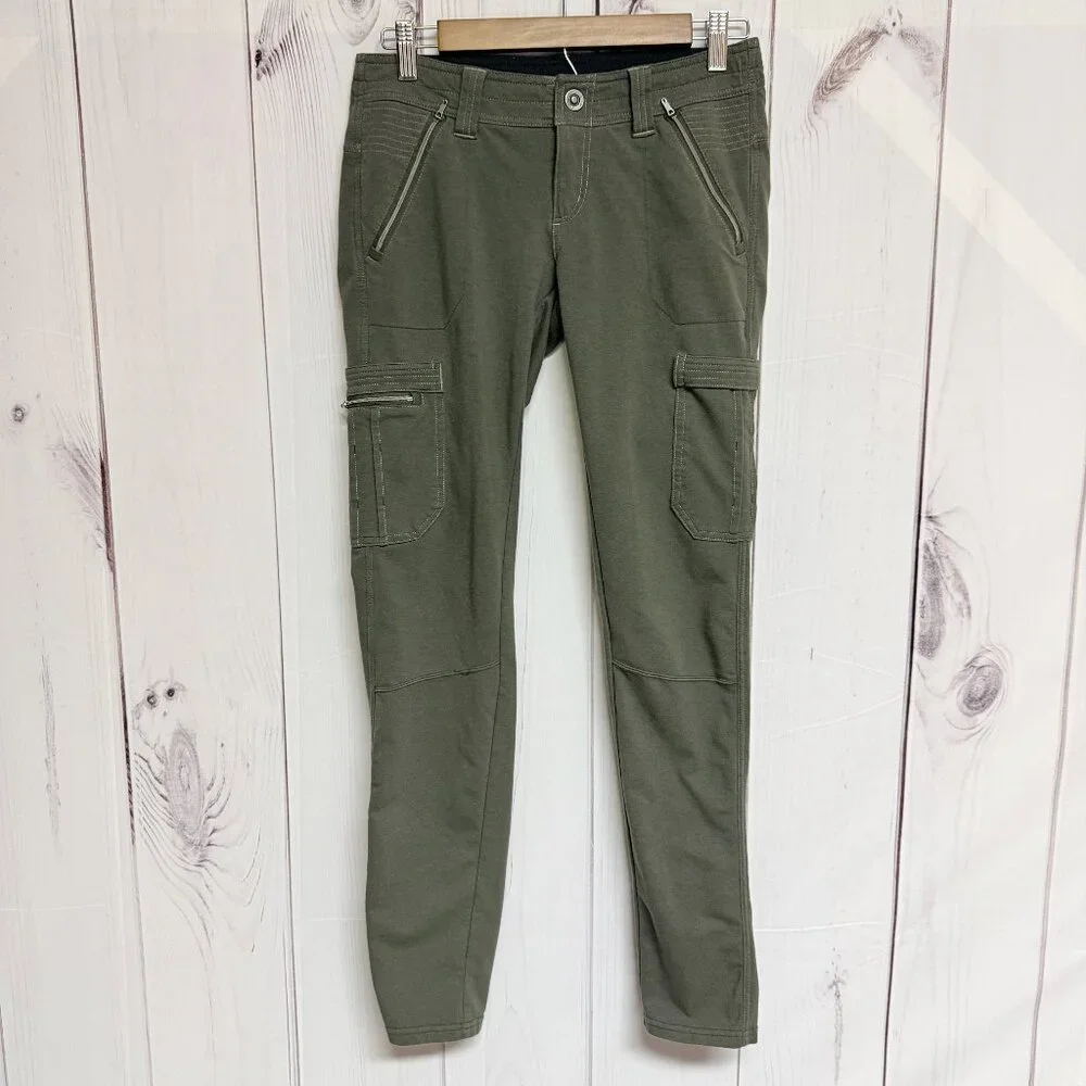 KÜHL Women’s Krush‎ Cargo Pants Size 2 Olive Green Hiking EUC